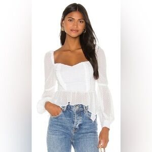 SONG OF STYLE Clara Top in White